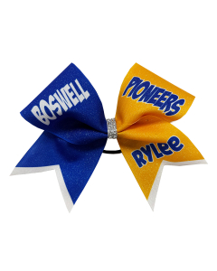 CC Fusion Extra Large Glitter Split Bow with Rhinestone Knot (HBCCGSPL)