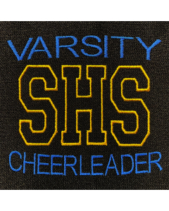 Two Color Block Monogram with Outlined Block Initials (MA2AROT)