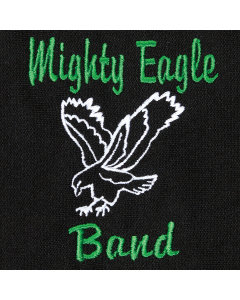 Two Color Script Upper Text Monogram with Mascot (MH2BRMA)