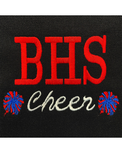 Two Color Monogram with Poms (MPMA2TNRSC)