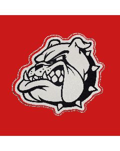 CC Fusion Sublimated Bulldog Mascot with Rhinestone Outline (SMAS005-RO)