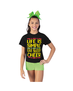 Eat Sleep Cheer Repeat Tee
