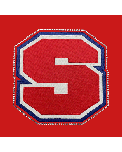 3 Color Tackle Twill Lettering with Rhinestone Outline (TSLWPR3-RO)