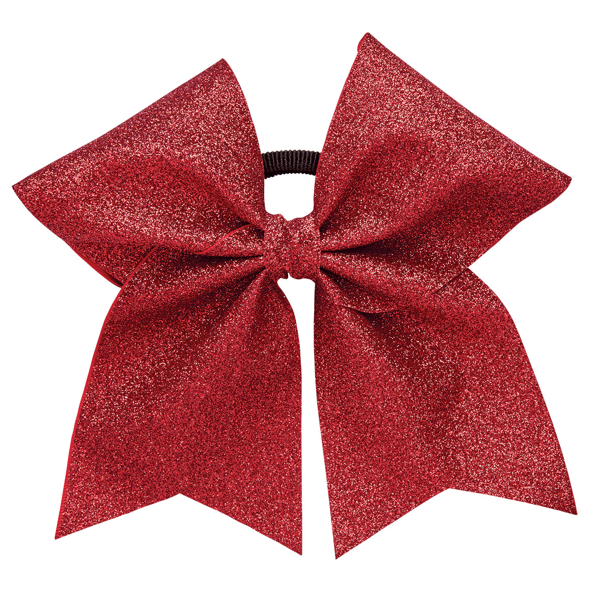 In-Stock Extra Large Soft Glitter Hair Bows - Metallic Red