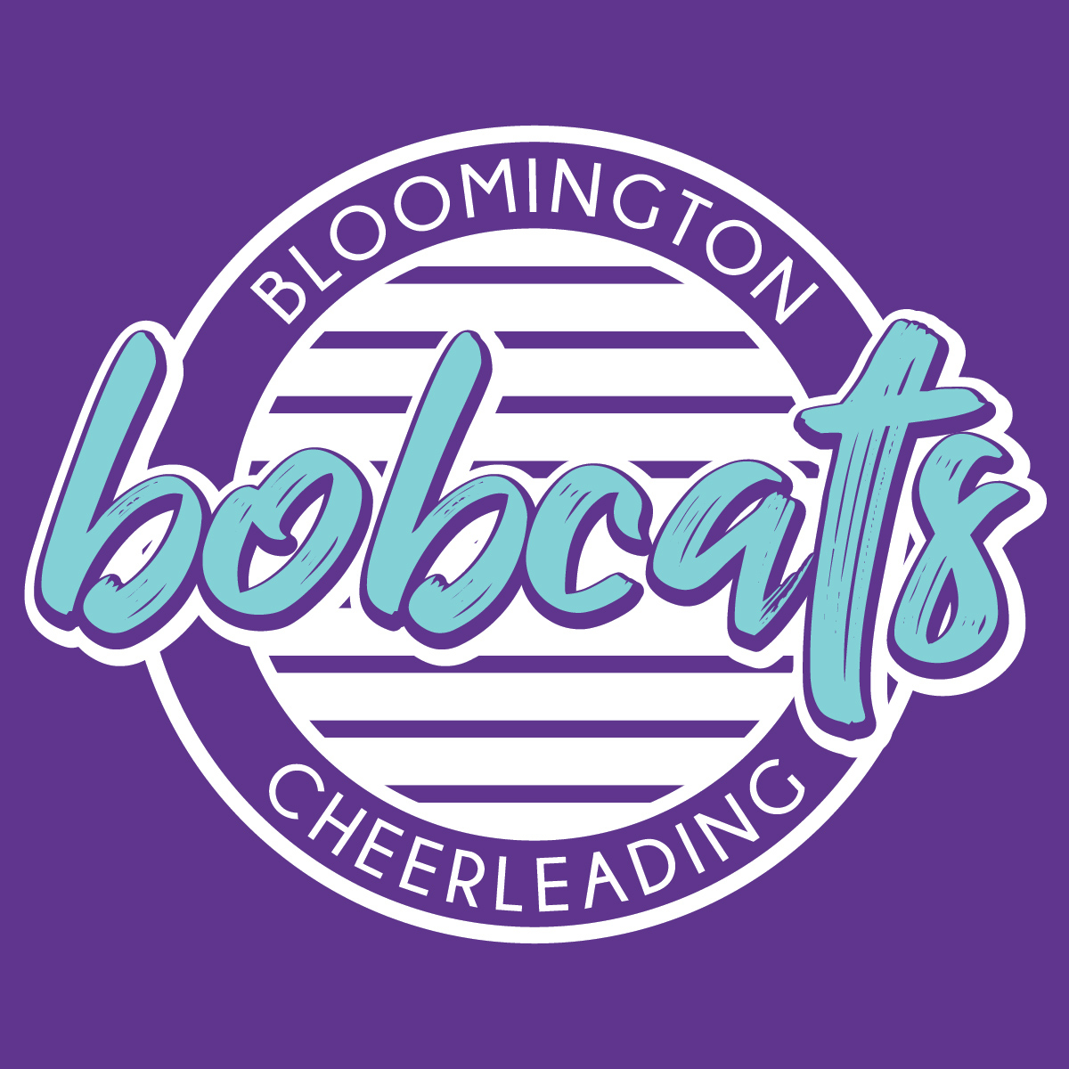 2 Color Circle with Center Mascot Screenprint Design (CTND195)