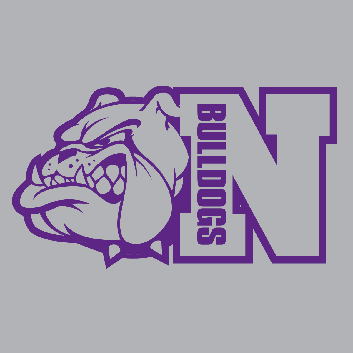 1 Color Large Mascot Initial Screenprint Design (CTND199)