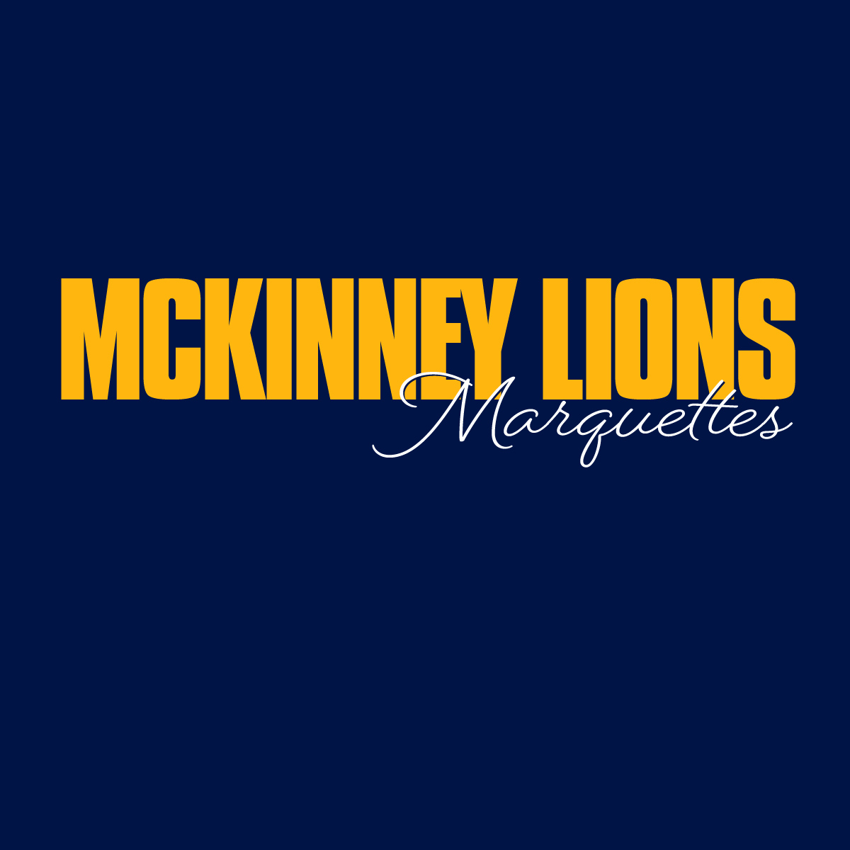 2 Color Block Script Horizontal Text Screenprint Design (CTND215)