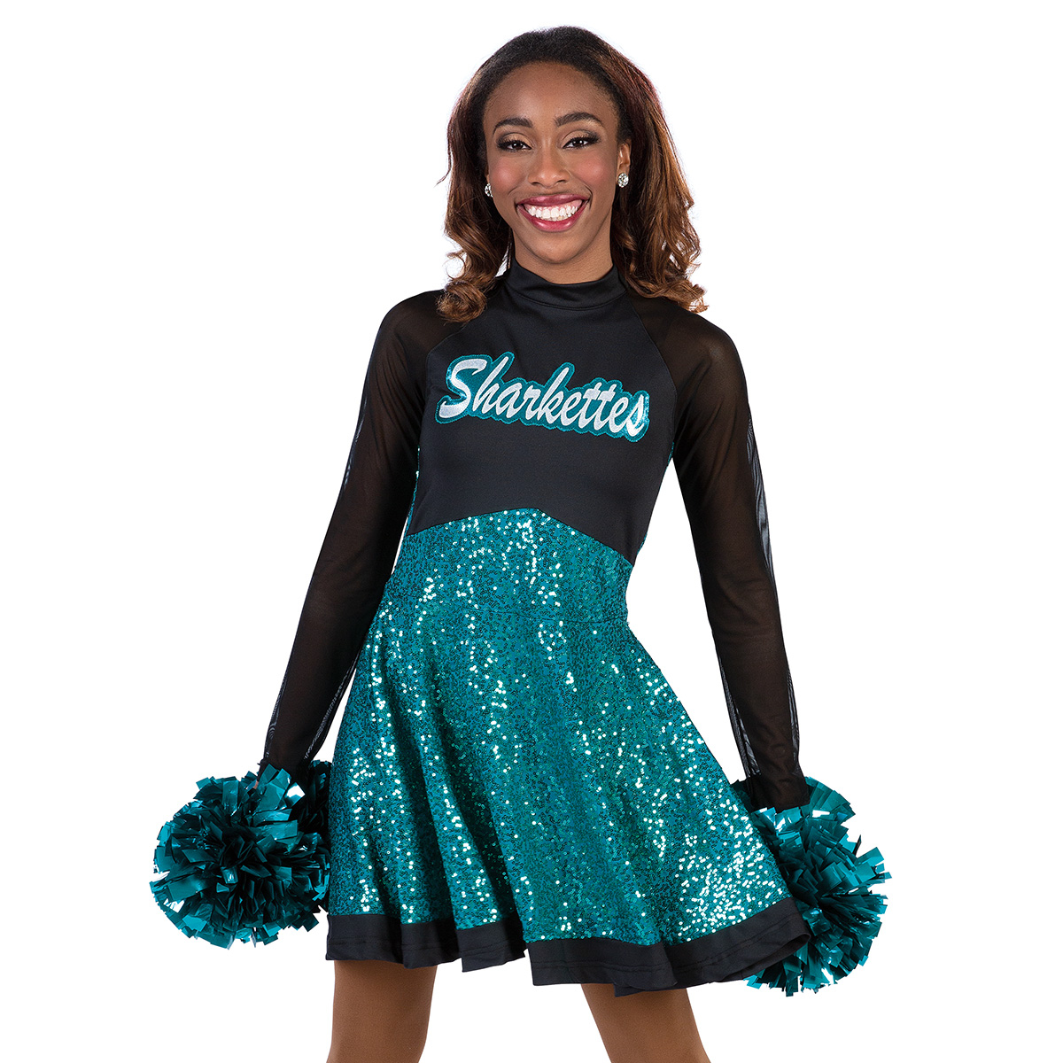 CC Dancewear Sequin Spirit Dress with Mesh Sleeves (90B 2022)