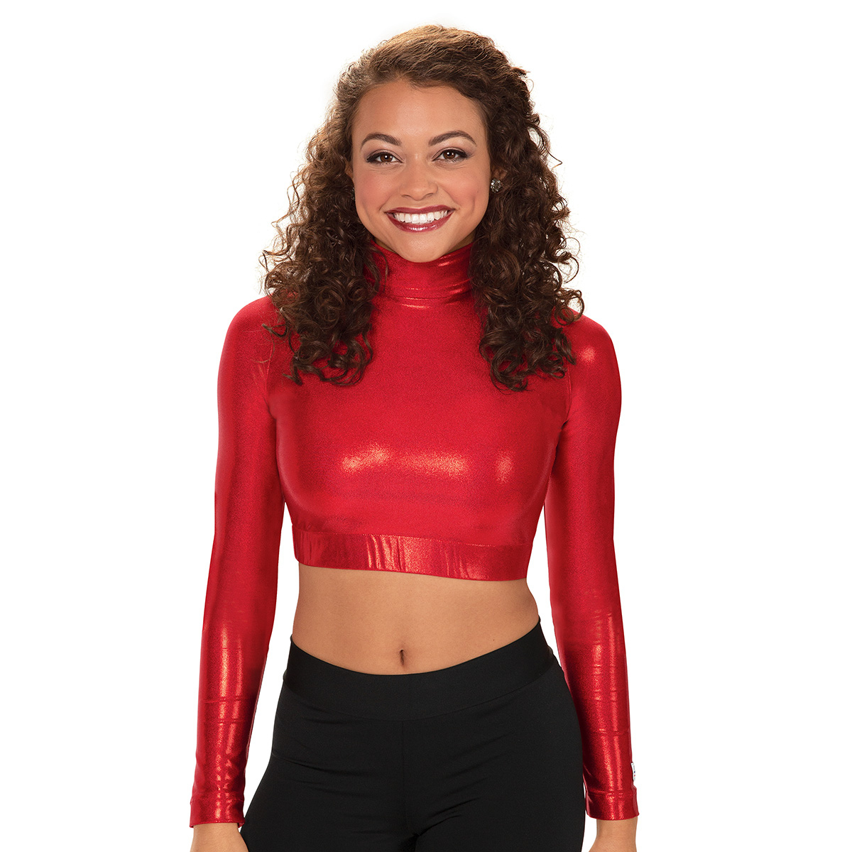 CC SpiritWear Metallic Half Top - Metallic Red