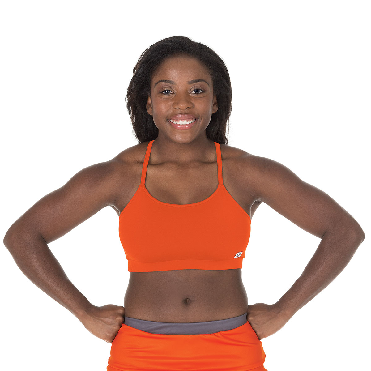 Specialty Fabric X-Back Sports Bra with Adjustable Straps