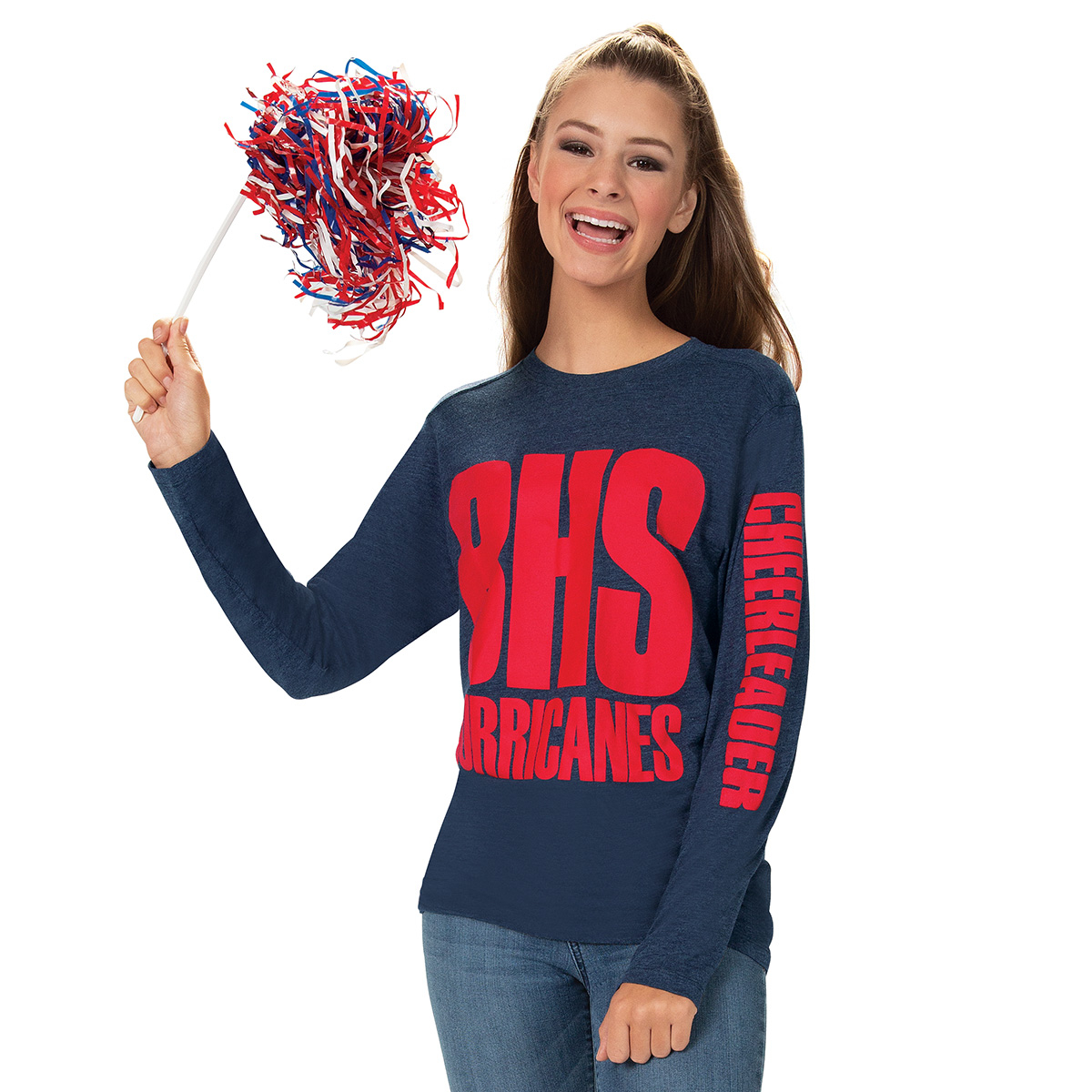 Tri-Blend Long Sleeve Tee - Navy Blue