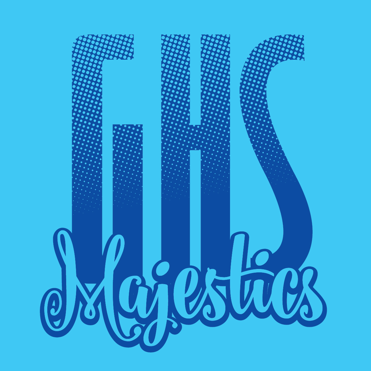 1 Color Large Initials with Script Name (CTND151)