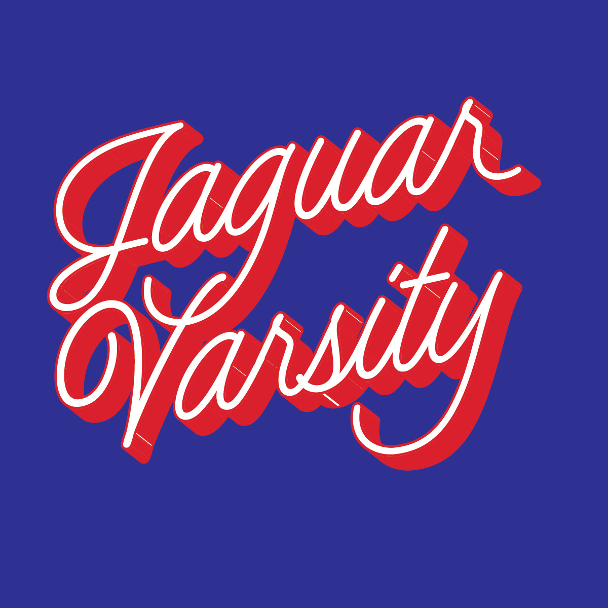 2 Color Shadow Script Text Screenprint Design (CTND192)