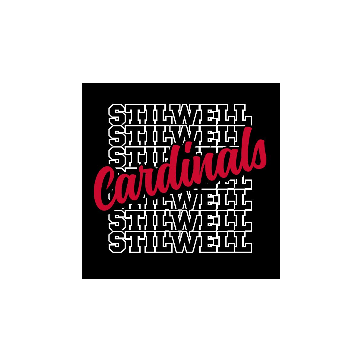 2 Color Repeat Block & Diagonal Script Screenprint Design (CTND203)