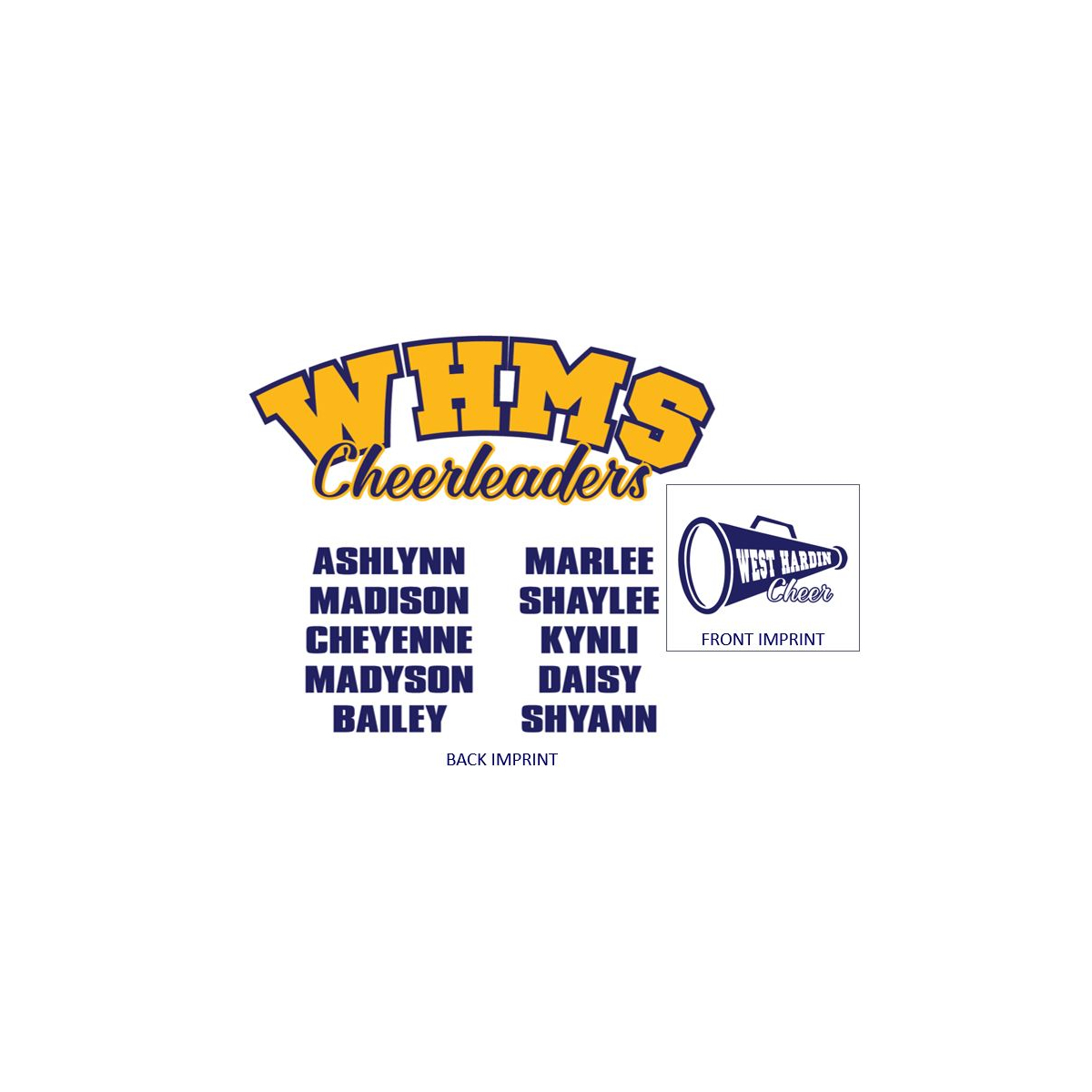 1 Color Frocket 2 Color Roster Back Imprint (CTND204)
