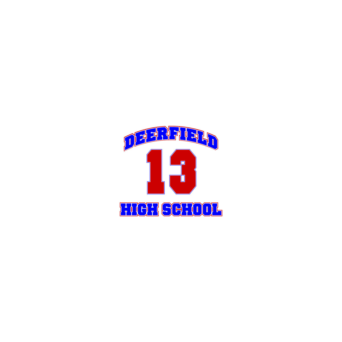 2 Color Athletic Number Screenprint Design (CTND52)