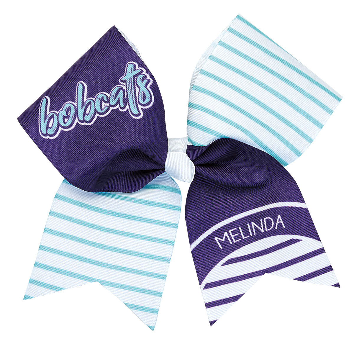 CC Fusion Extra Large Custom Striped Flip Bow (HBCTND195)
