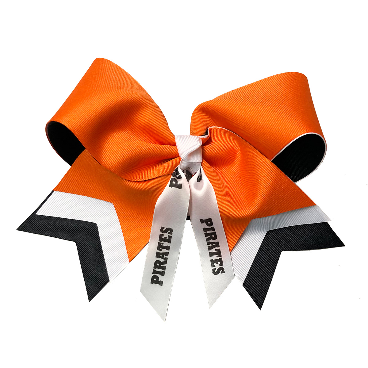 Extra Large Triple Layer Arrow Bow with Mascot Streamers