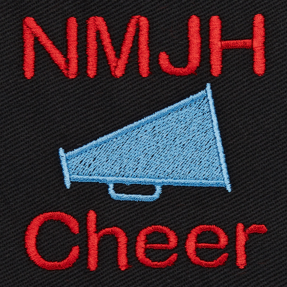 Two Color Block Monogram with Mascot (MRDB2MA)