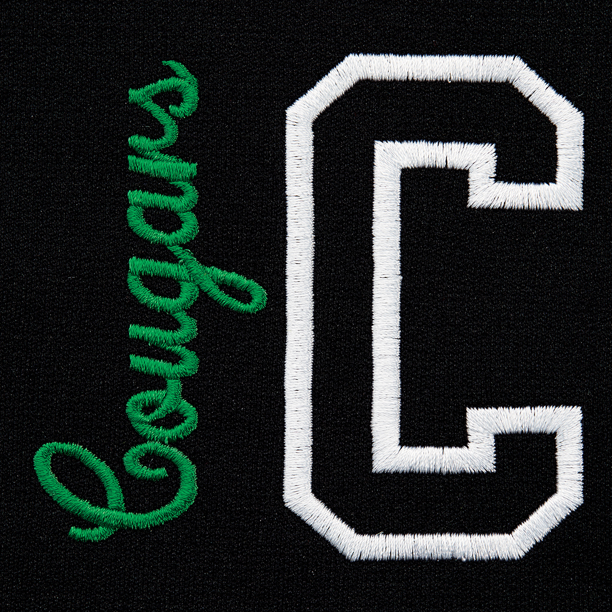 Two Color Monogram with Vertical Script and Block Initial (MVTABILTNR)