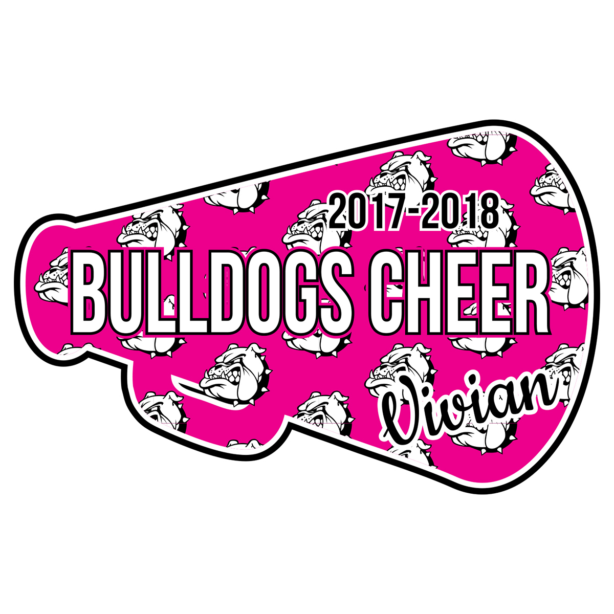 4.5" Sublimated Megaphone Patch (SBDBP010)