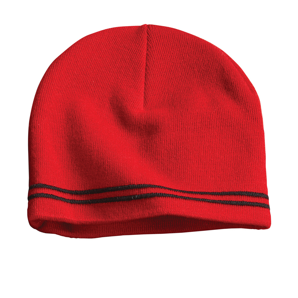 Sport-Tek® Spectator Beanie - Red/Black