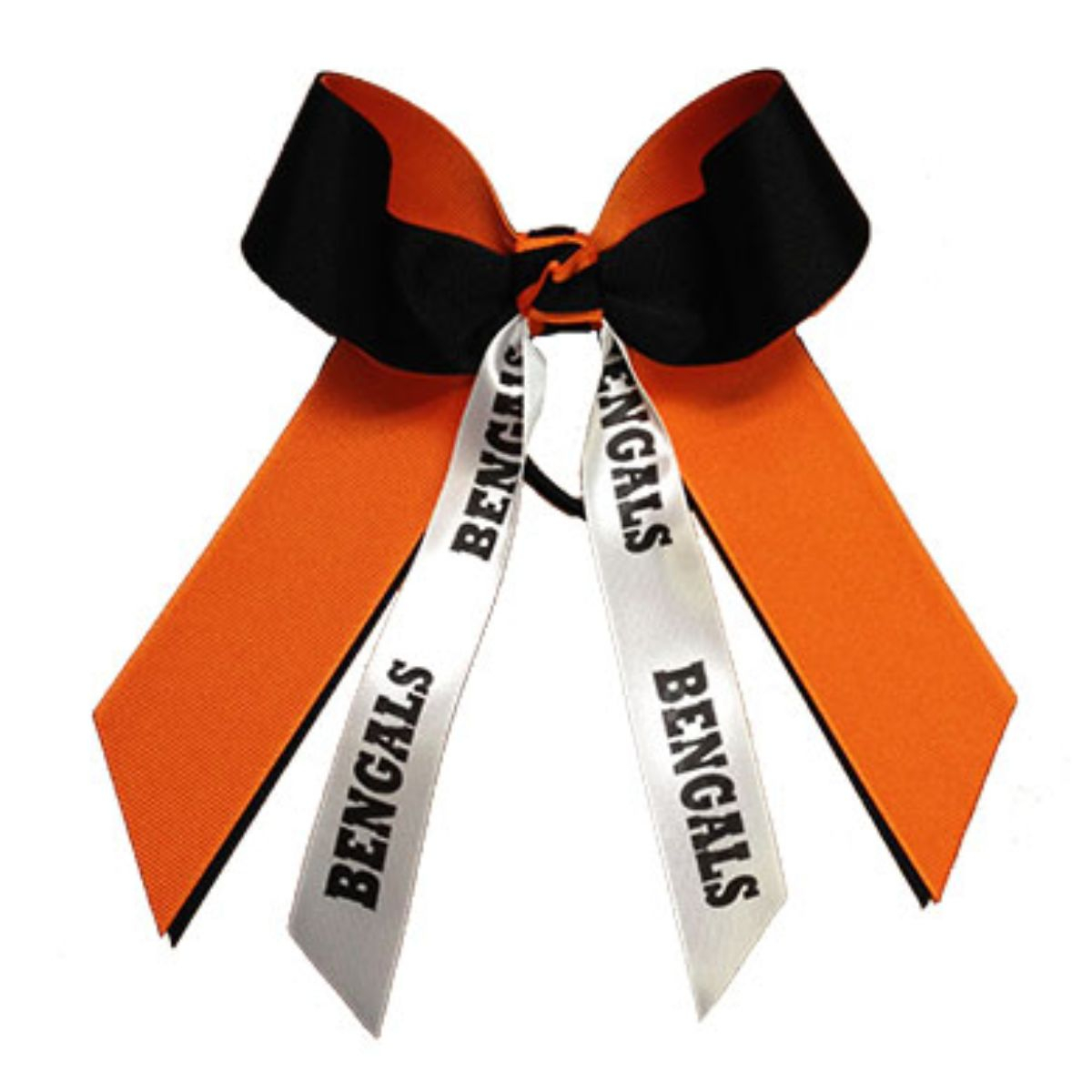 Custom Small Double Layer Bow with Mascot Ribbon