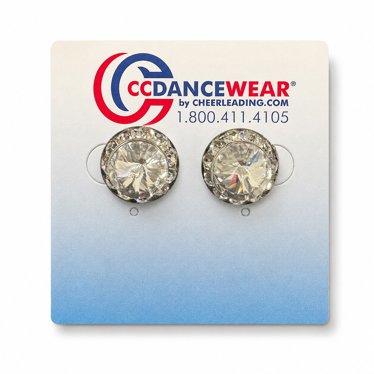 Rhinestone Earrings - Pierced Stud