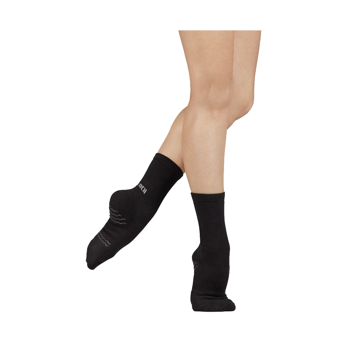 Blochsox Crew Length Dance Sock - Black