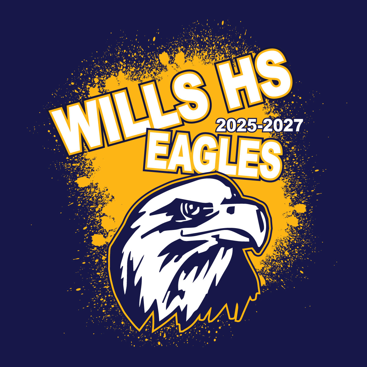 2 Color Splatter Mascot Imprint (CTND115)