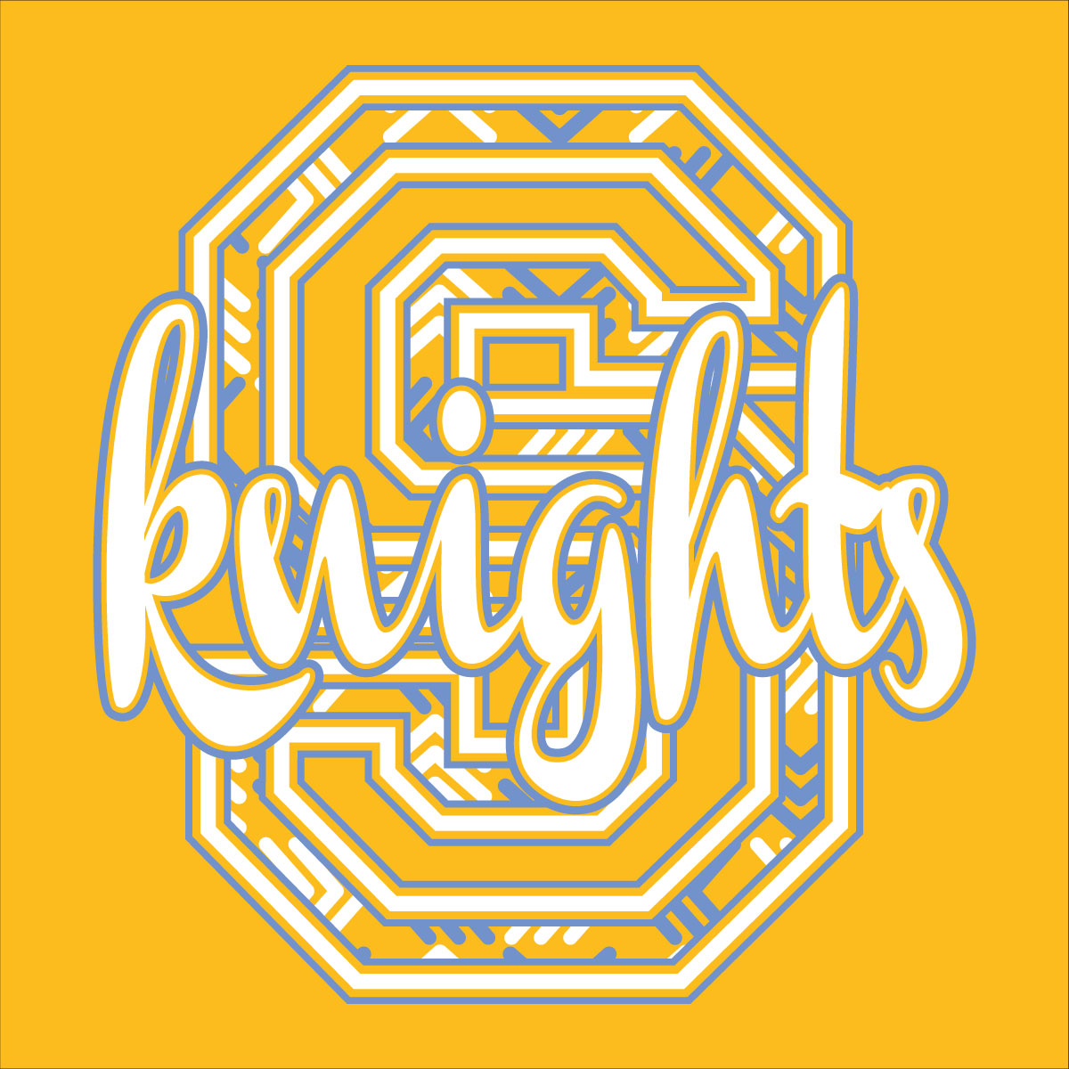 2 Color Tribal Print Initial Screenprint Design (CTND120)