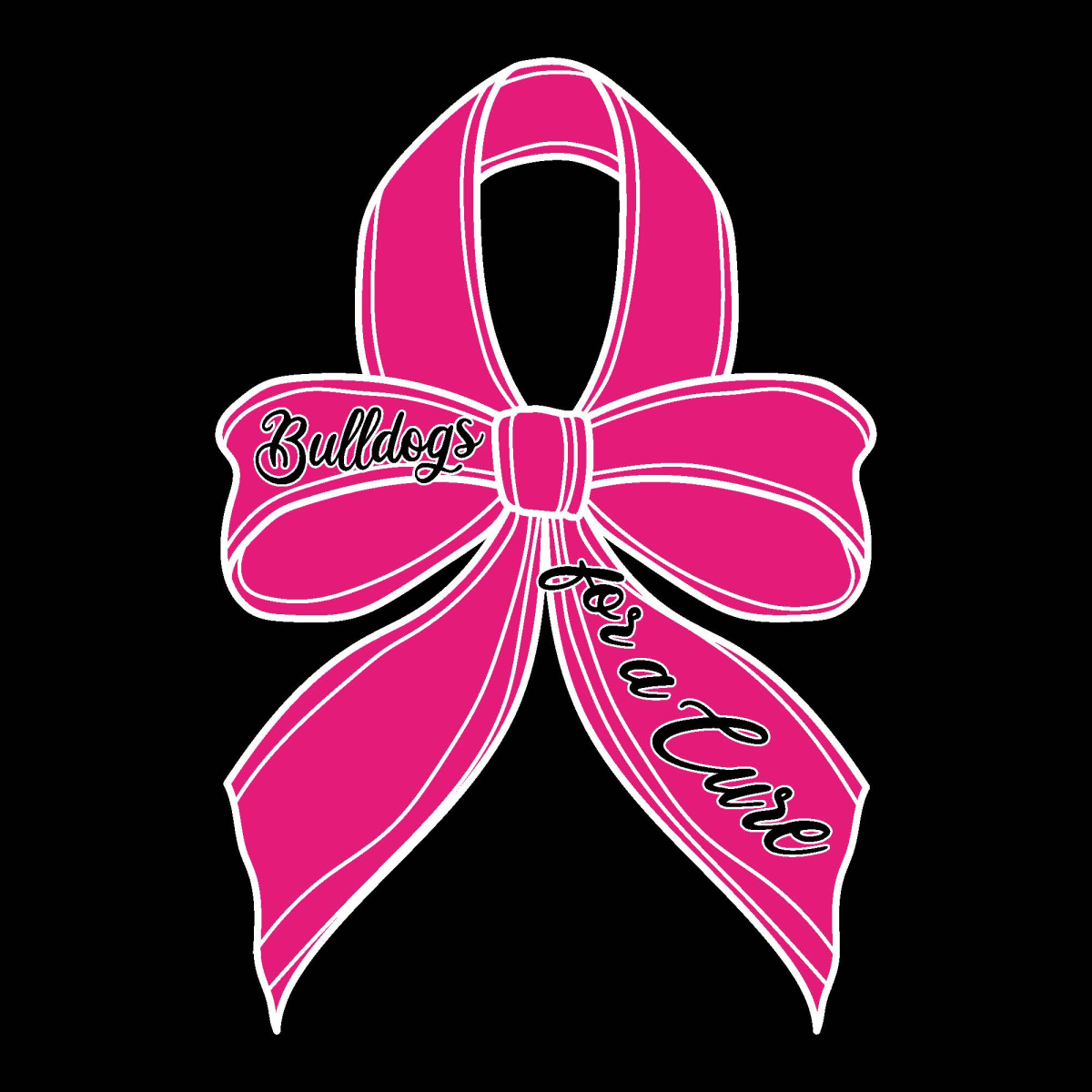 2 Color Awareness Ribbon Screenprint Design (CTND249)