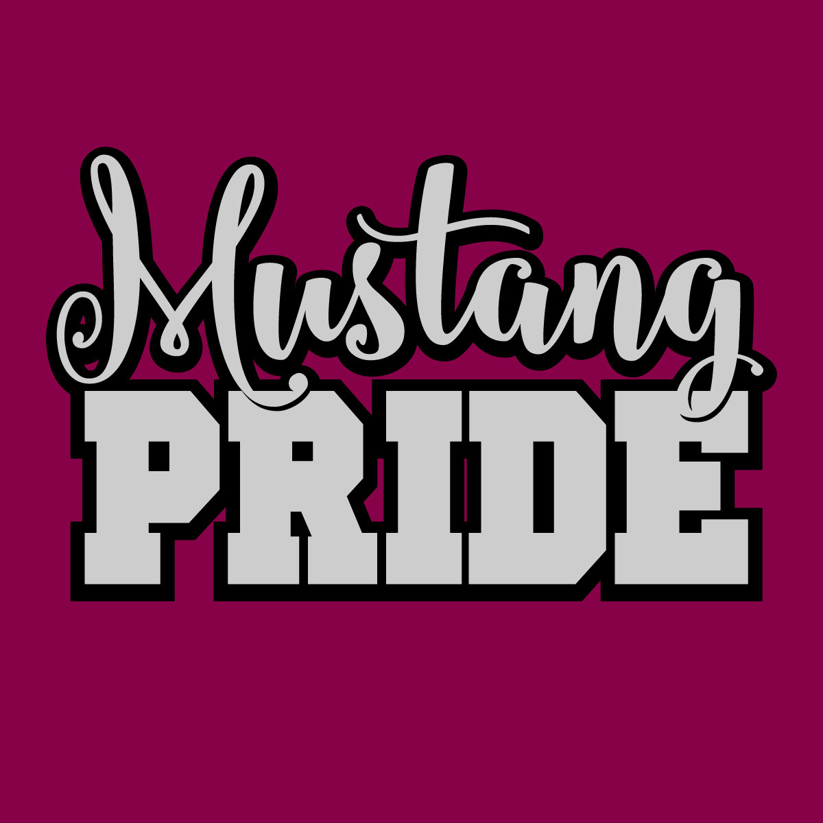 2 Color Mascot Pride Screenprint Design (CTND273)