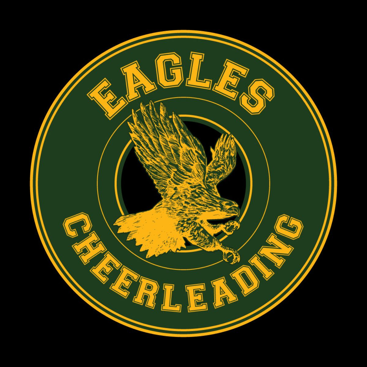 2 Color Circle Mascot Screenprint Design (CTND55)