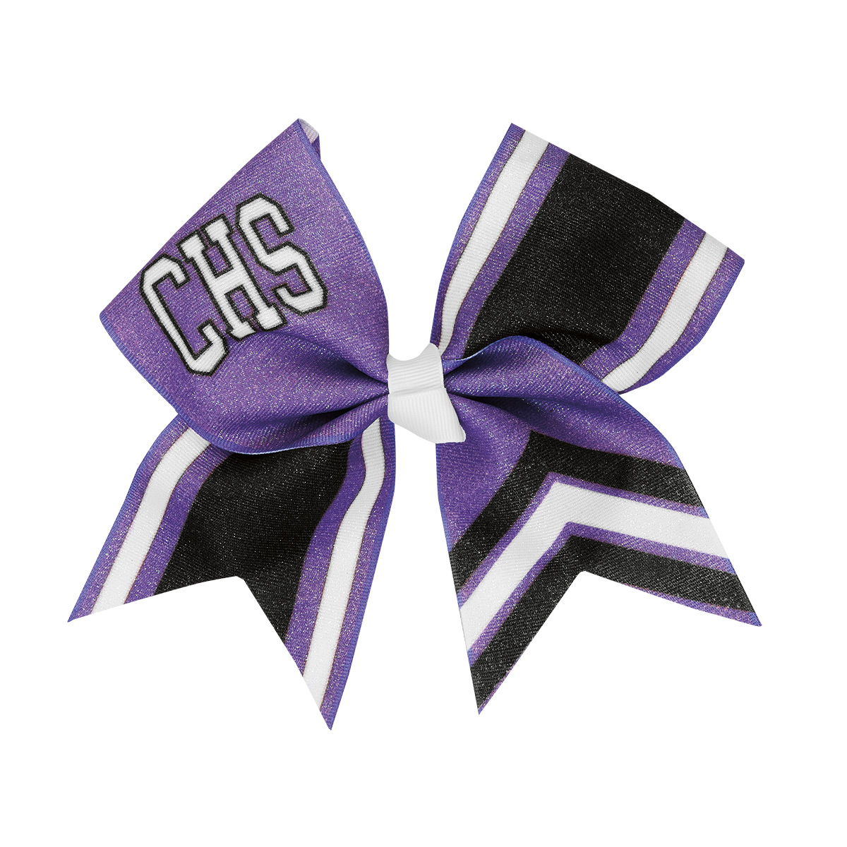 CC Fusion Extra Large Glitter Striped Bow (HBCCGFST)