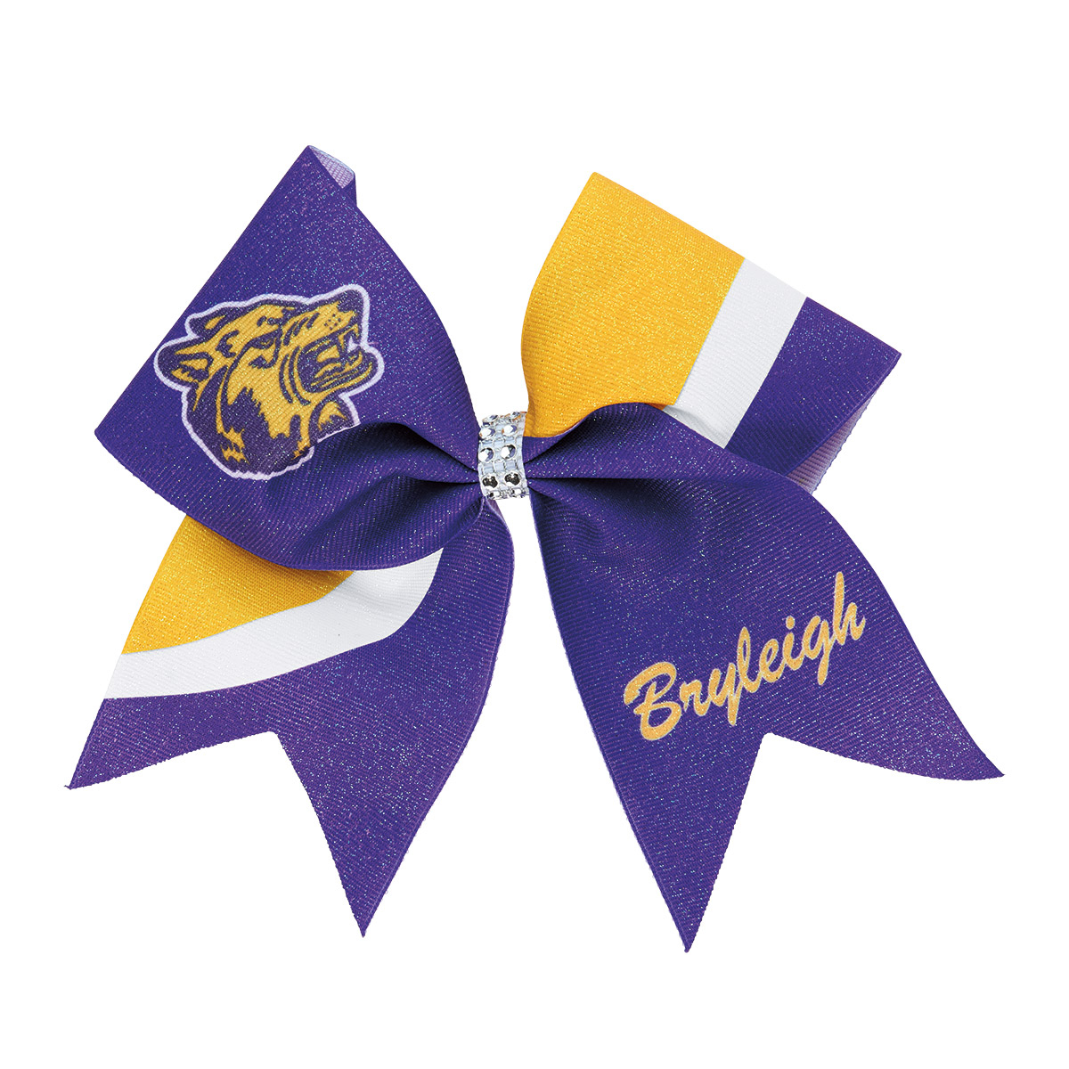 CC Fusion Extra Large Swirl Bow with Rhinestone Knot (HBCCSW)