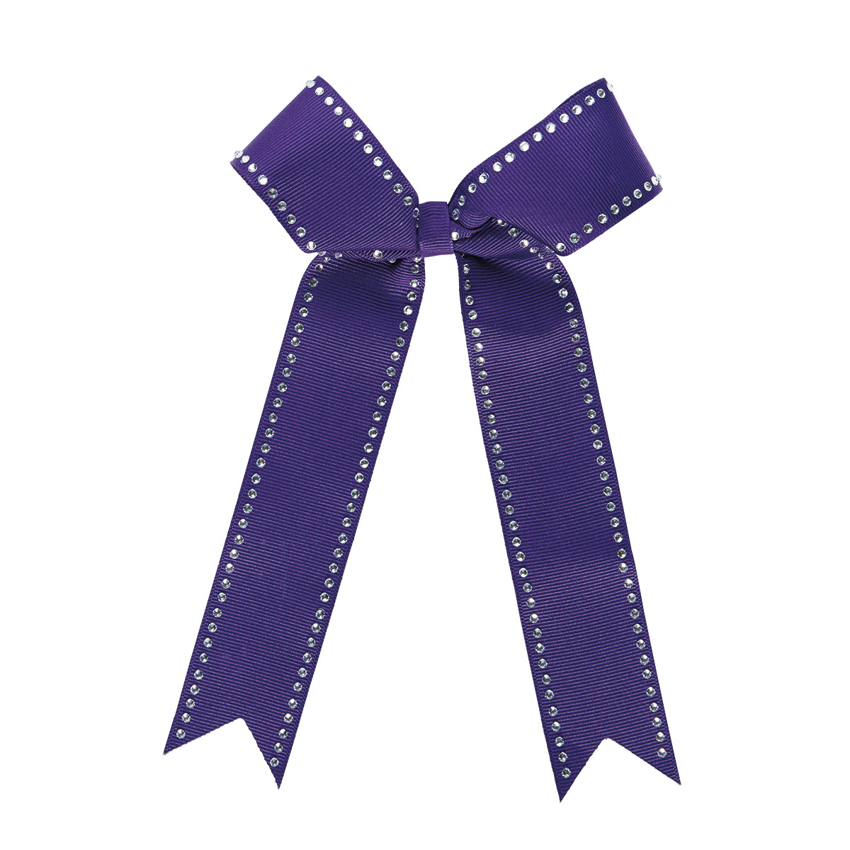 Small Narrow Bow with Rhinestone Edge