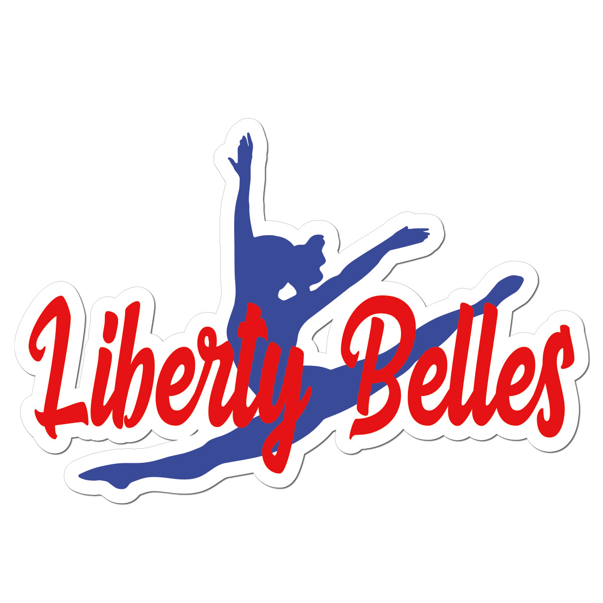 CC Fusion 3 Color Leaping Dancer with Script Text Sublimated Twill (STDNCRDT3)