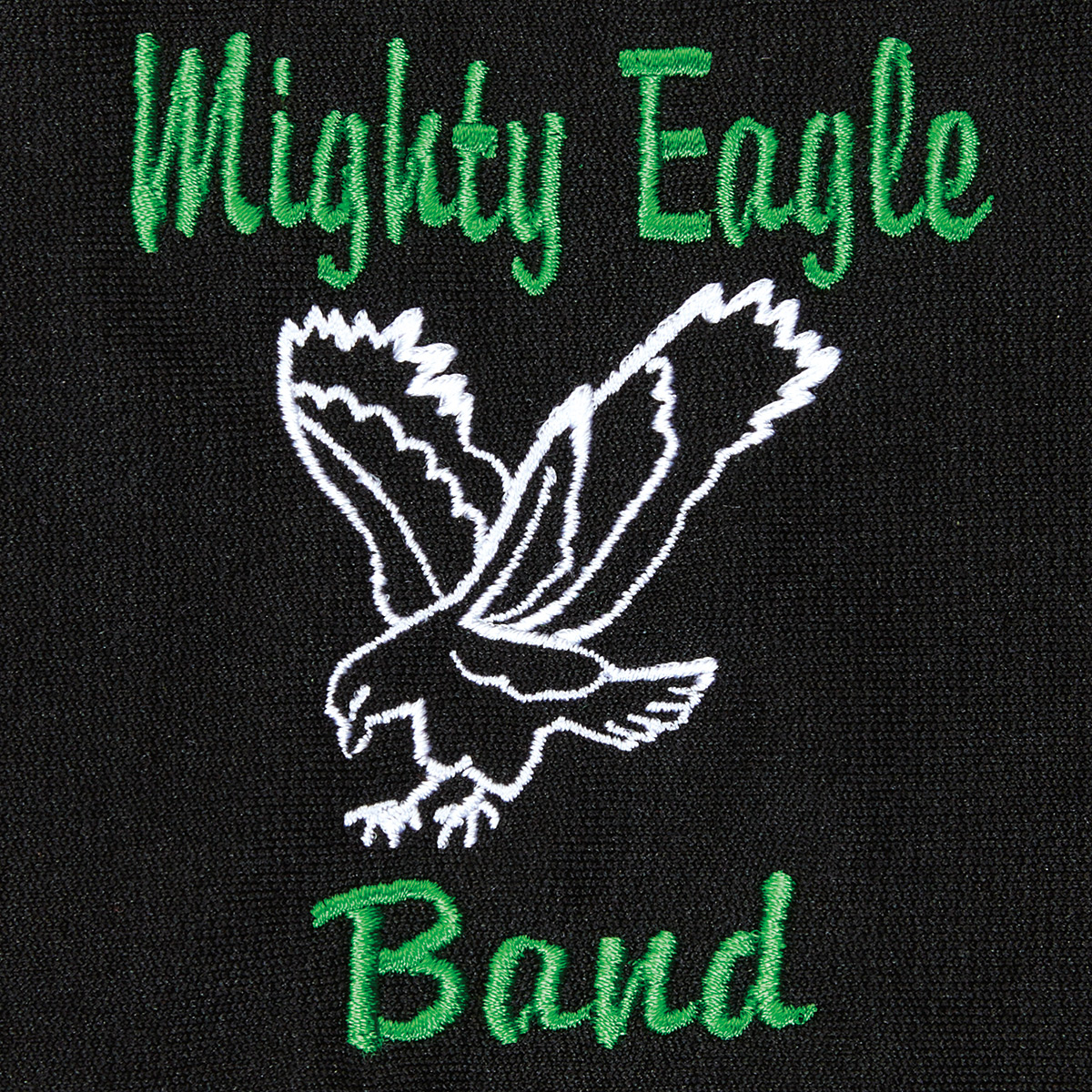 Two Color Script Upper Text Monogram with Mascot (MH2BRMA)