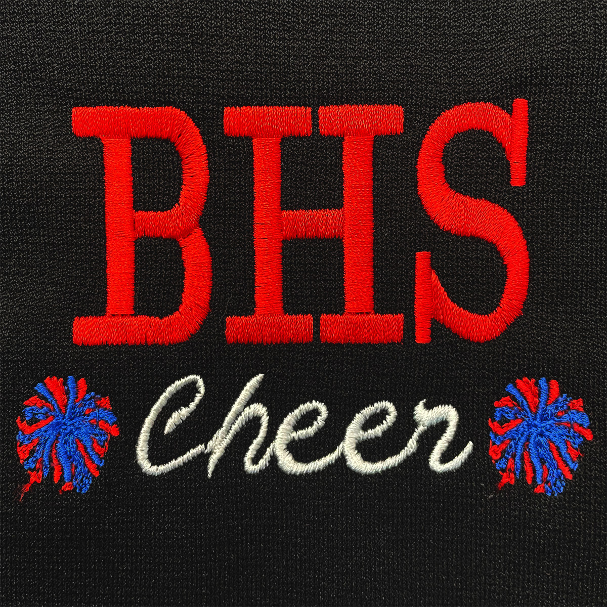 Two Color Monogram with Poms (MPMA2TNRSC)