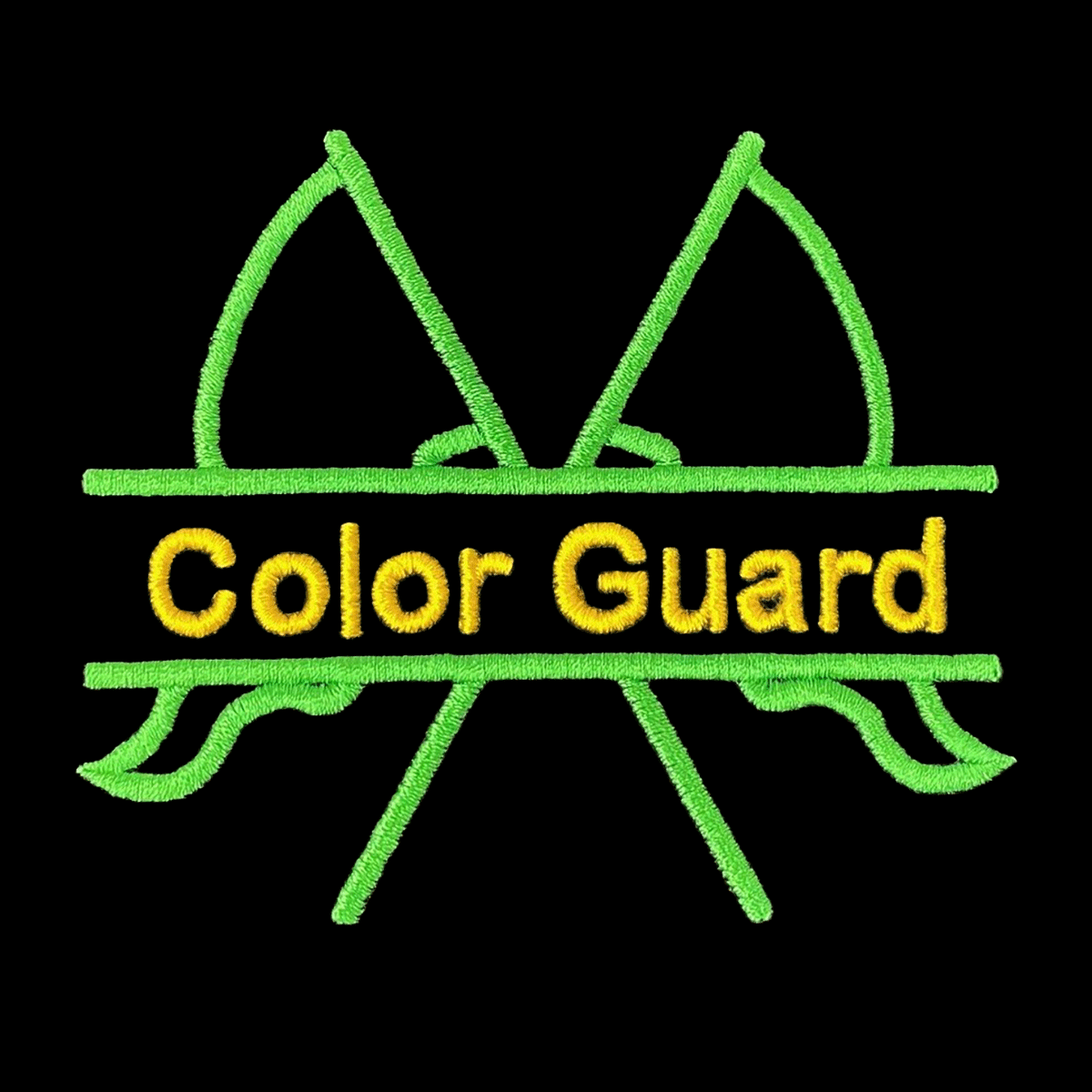 Split Flags with Block Text Monogram (MSPFLARL)