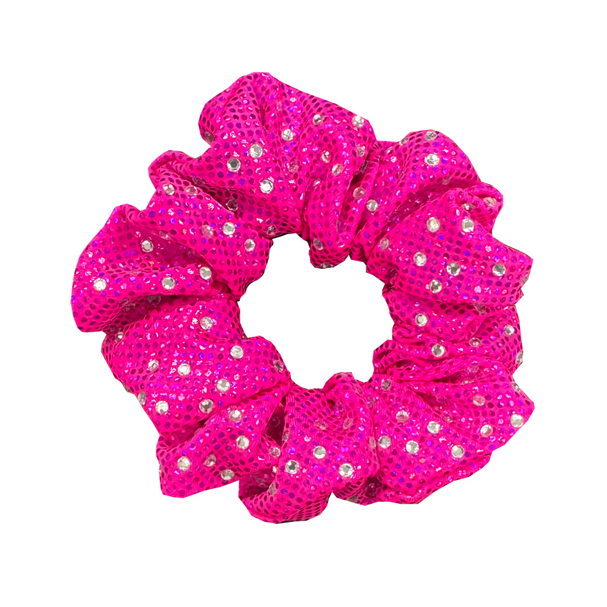 Specialty Fabric Rhinestone Scrunchie
