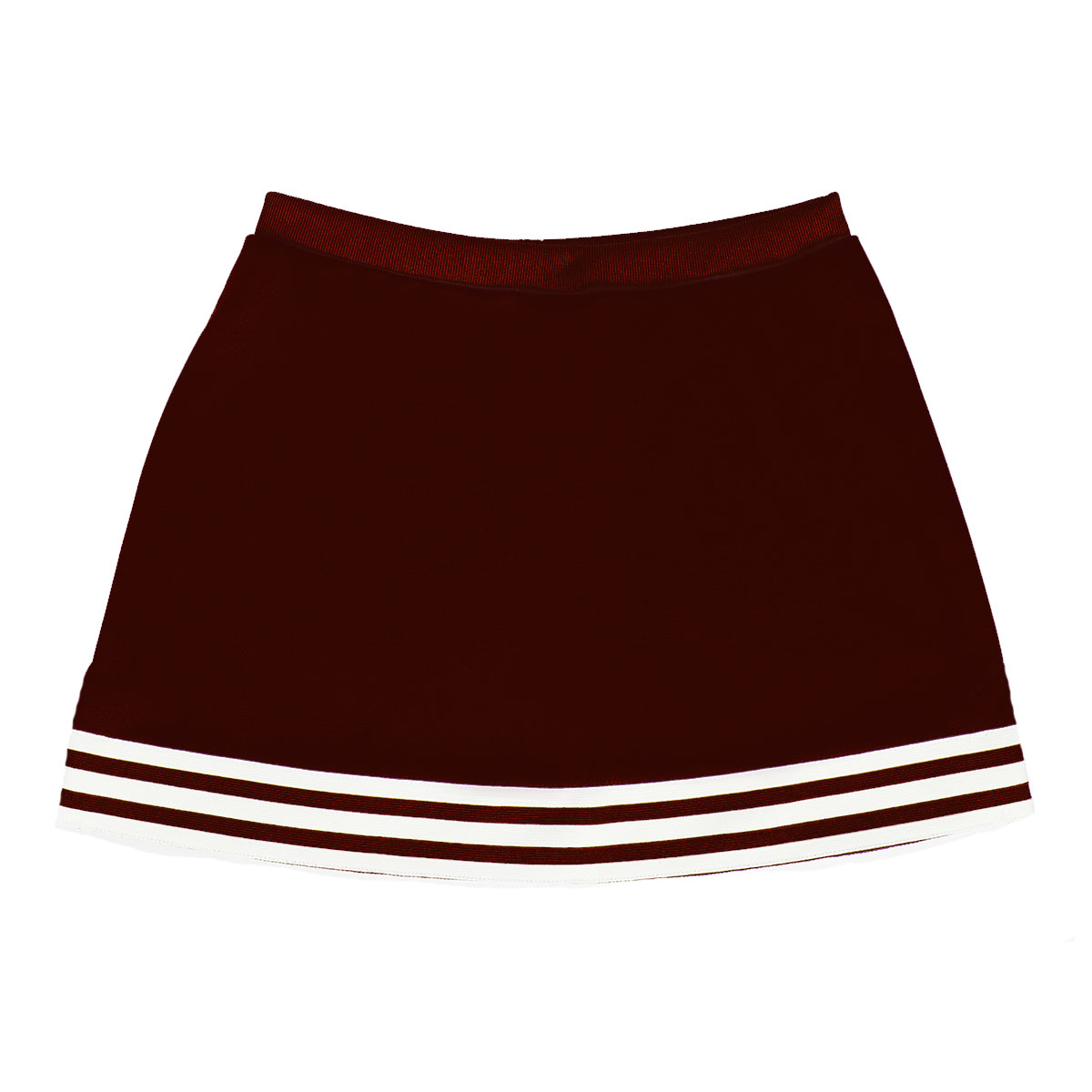 Stock A-Line Cheer Uniform Skirt - Closeout - Light Maroon - All Sales Final