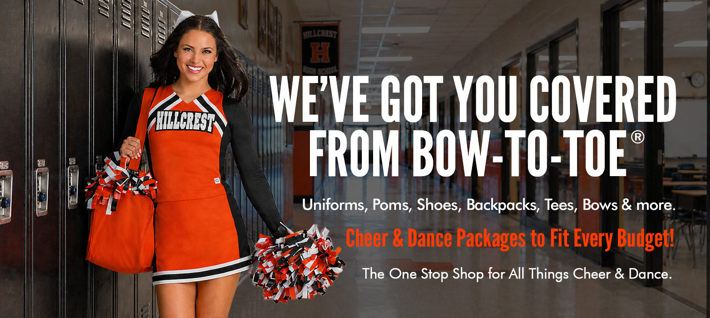 Cheer & Dance Uniform Packages for Every Budget. Also, Check Out Our New 2026 Interactive Catalog! See Our Uniforms in YOUR Team Colors.