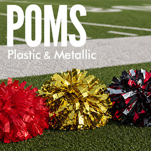 Plastic & Metallic Cheerleading Poms Plastic & Metallic Cheerleading Poms