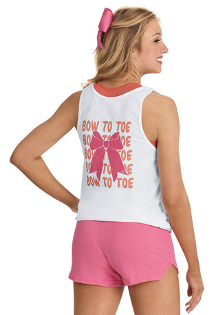 Campwear, cheer tees, tanks, knit shorts, skorts & more