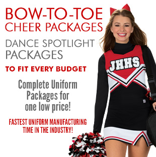 Bow To Toe Custom Cheerleading Uniform Package